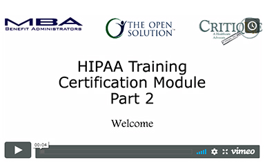 HIPAA Compliance Training Part II